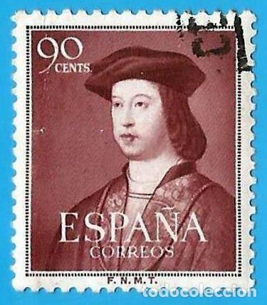 Sellos: Espa&ntilde;a. Spain. 1952. Edifil # 1008. V Centenario del Nacimiento de Fernando El Catolico