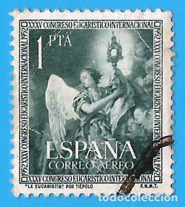 Sellos: Espa&ntilde;a. Spain. 1952. Edifil # 1017. Congreso Eucaristico Intrnacional de Barcelona