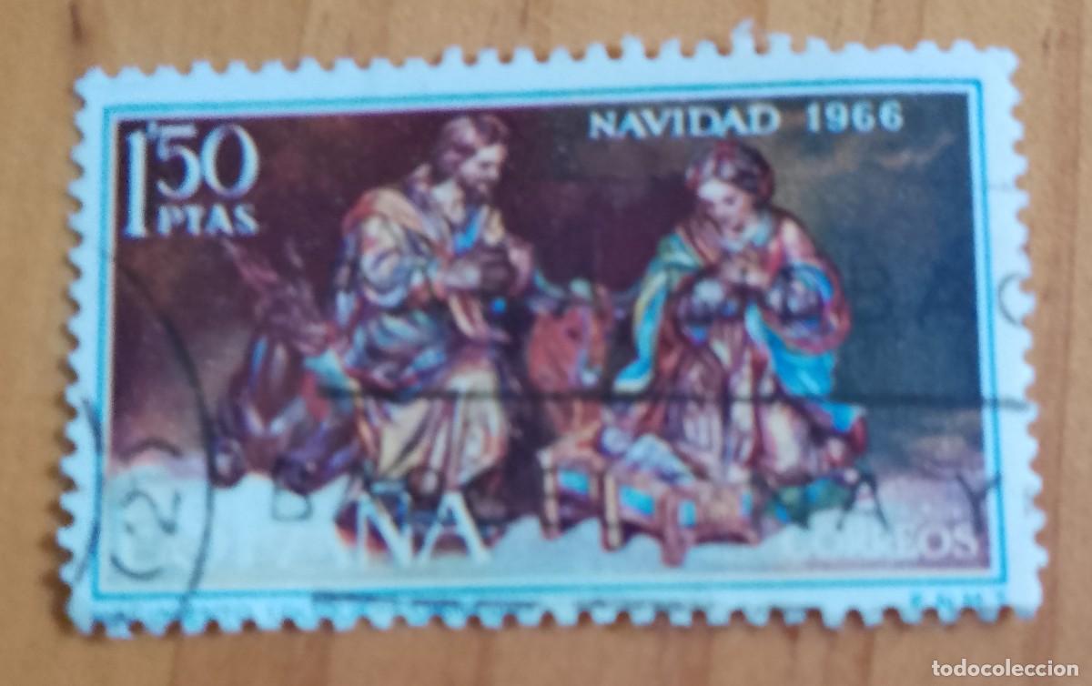 Sellos: ESPA&Ntilde;A - A&Ntilde;O 1966, EDIFIL 1764, SERIE: NAVIDAD 1966