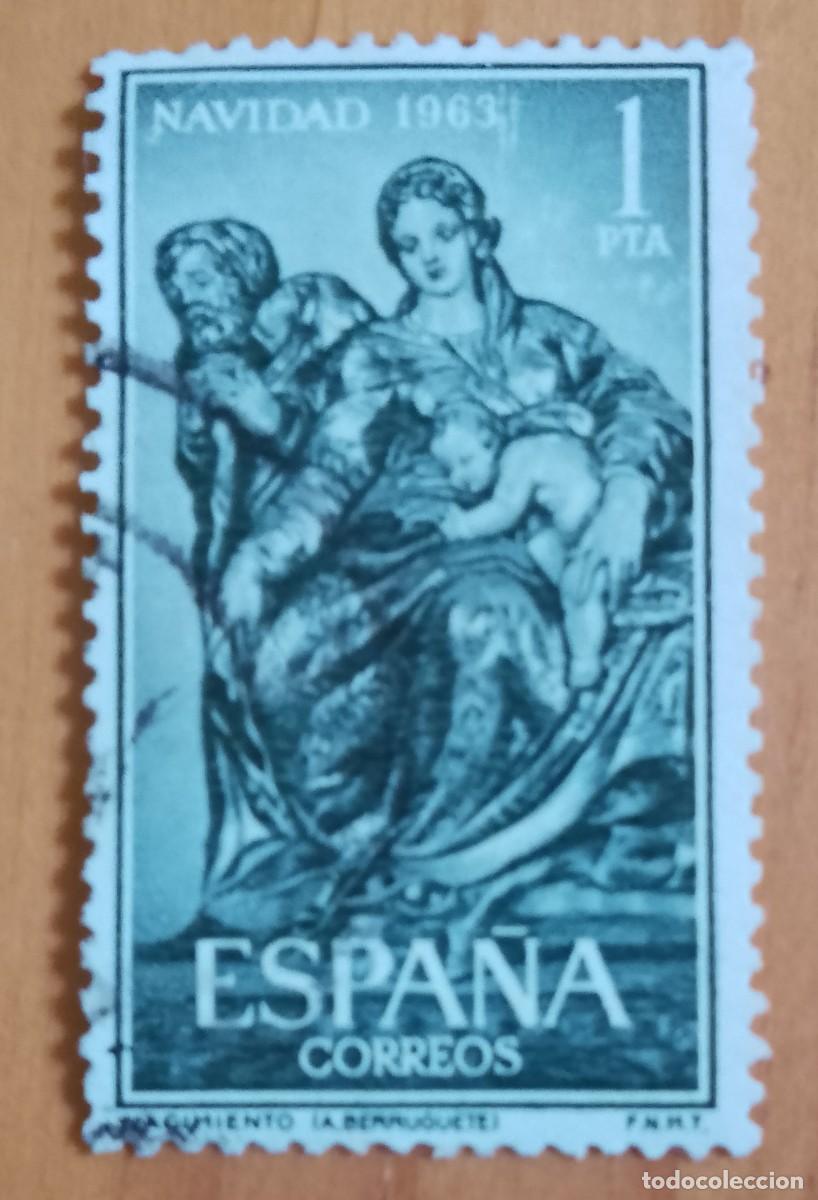 Sellos: ESPA&Ntilde;A - EDIFIL 1535 - SERIE: NAVIDAD 1963