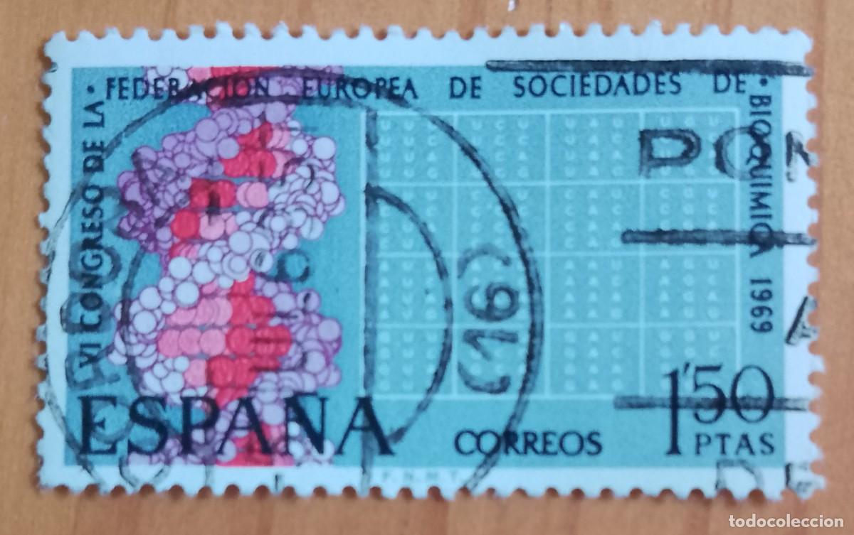 Sellos: ESPA&Ntilde;A - EDIFIL 1969 - EDIFIL 1920 - VI CONGRESO DE LA FEDERACI&Oacute;N EUROPEA DE BIOQUIMICA 1969