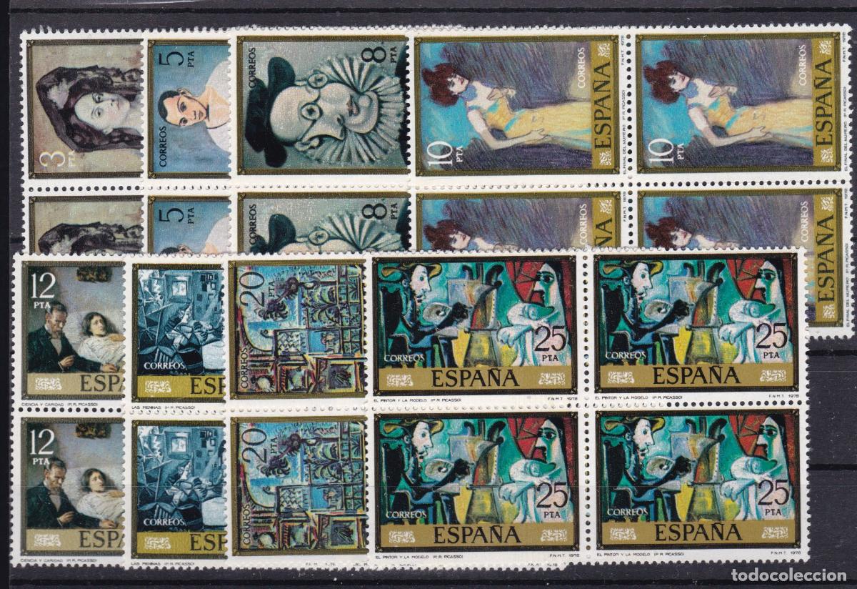 Sellos: FC4-119-Pintura PICASSO Completa en Bloque 4 ** Sin Fijasellos.LUJO