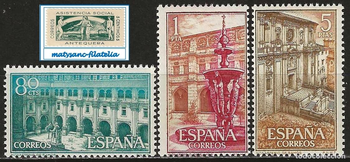 Selos: ESPA&Ntilde;A 1960. EDIFIL 1322/1324. SERIE COMPLETA &rdquo;REAL MONASTERIO DE SAMOS&rdquo;. MNH***