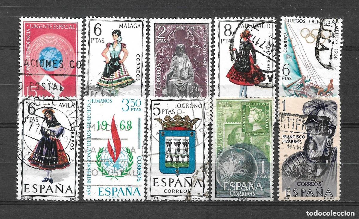 Sellos: espa&ntilde;a 10 sellos usados - 20-8 - Foto 1