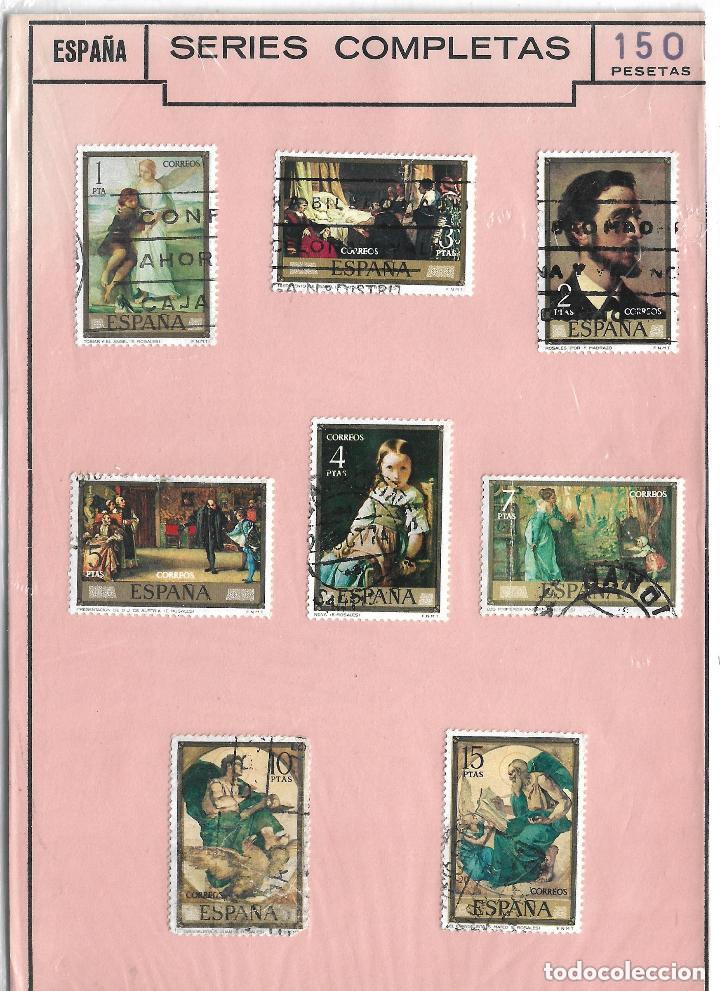 Sellos: espa&ntilde;a 1974 serie completa pintura usado - 196
