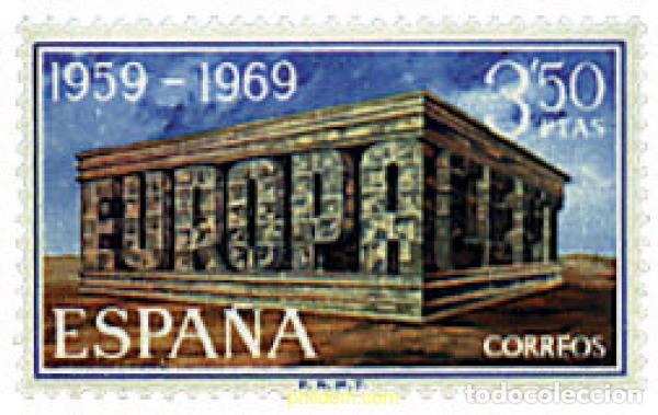 Sellos: 84754 MNH ESPA&Ntilde;A 1969 EUROPA CEPT. 10 ANIVERSARIO DE LA CEPT