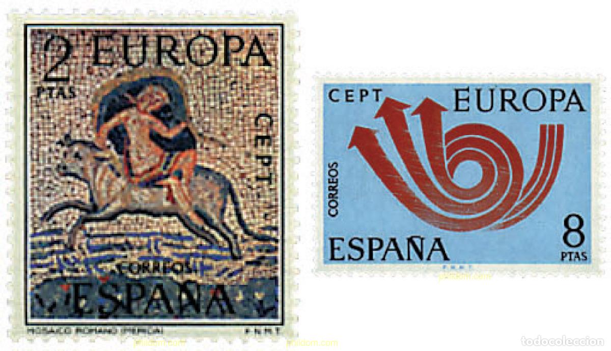 Sellos: 84862 MNH ESPA&Ntilde;A 1973 EUROPA CEPT. CORNETA POSTAL