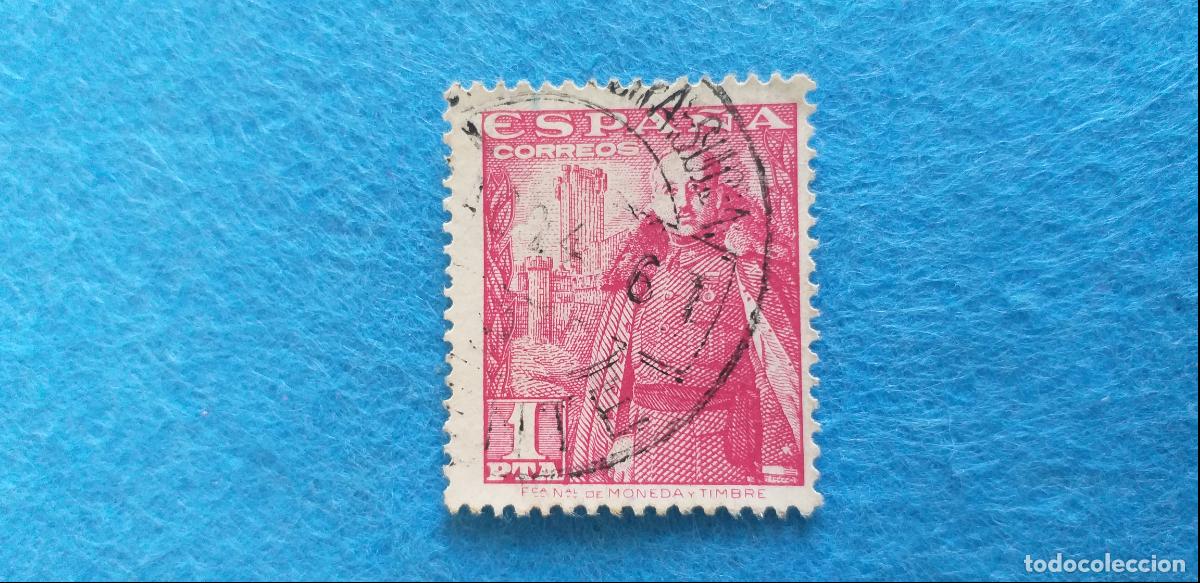 Sellos: Usado. A&ntilde;o 1948 - 1954. Edifil 1032. General Franco y Castillo de la Mota