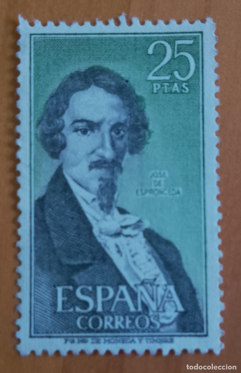 Sellos: ESPA&Ntilde;A - A&Ntilde;O 1972 - EDIFIL 2072 - JOSE DE ESPRONCEDA