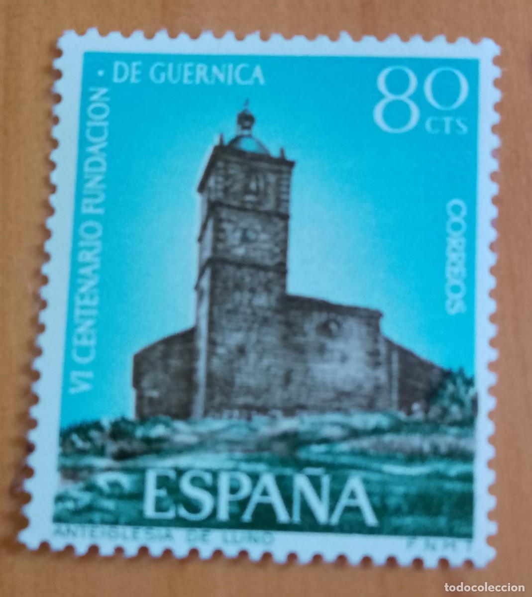Sellos: ESPA&Ntilde;A - A&Ntilde;O 1966, EDIFIL 1720 - VI CENTENARIO FUNDACI&Oacute;N GUERNICA