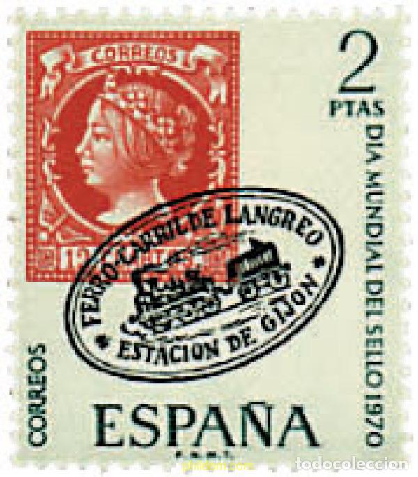 Sellos: 84766 MNH ESPA&Ntilde;A 1970 DIA MUNDIAL DEL SELLO