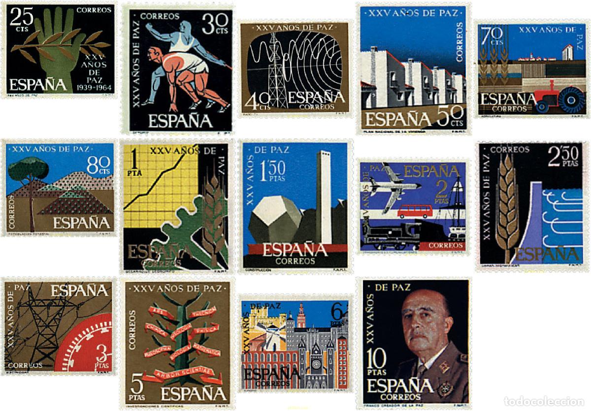 Sellos: 85608 MNH ESPA&Ntilde;A 1964 25 A&Ntilde;OS DE PAZ ESPA&Ntilde;OLA