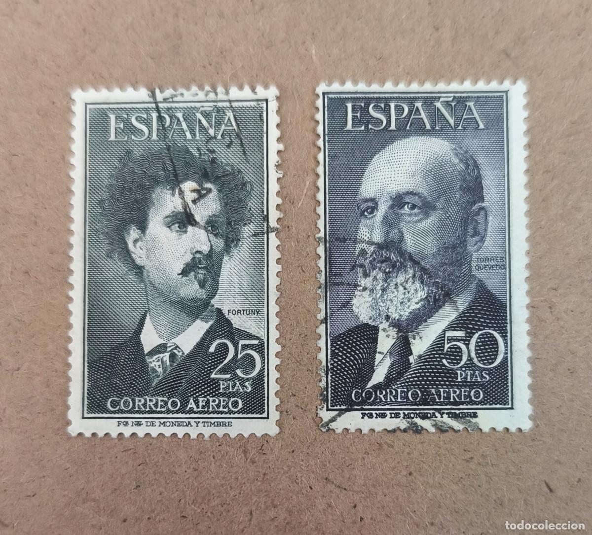 Sellos: Espa&ntilde;a 1955-1956 Fortuny y Torres Quevedo edifil 1164/1165