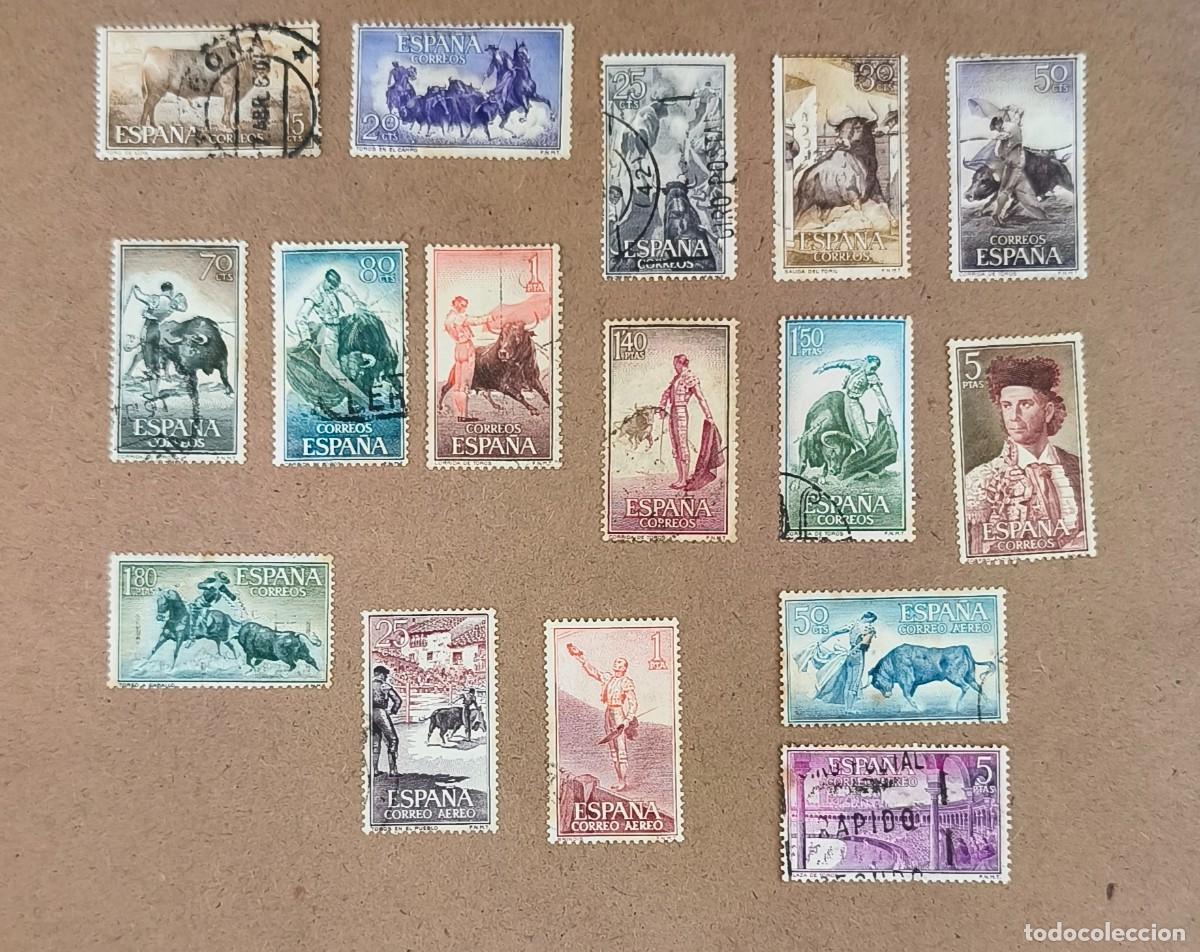 Sellos: Espa&ntilde;a 1960 Fiesta Nacional Tauromaquia edifil 1254/1269 serie completa