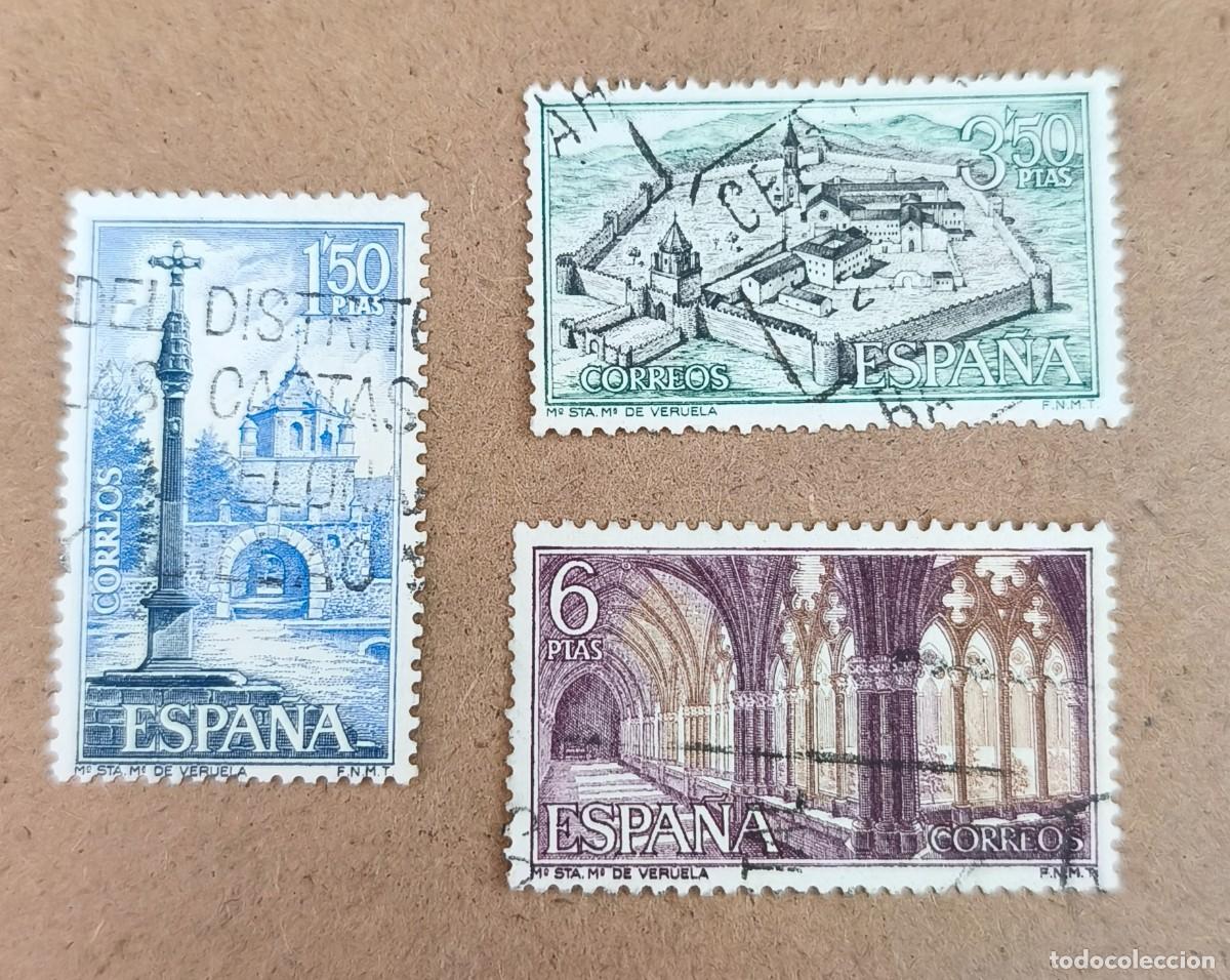 Sellos: Espa&ntilde;a 1967 Monasterio de Veruela edifil 1834/1836 serie completa