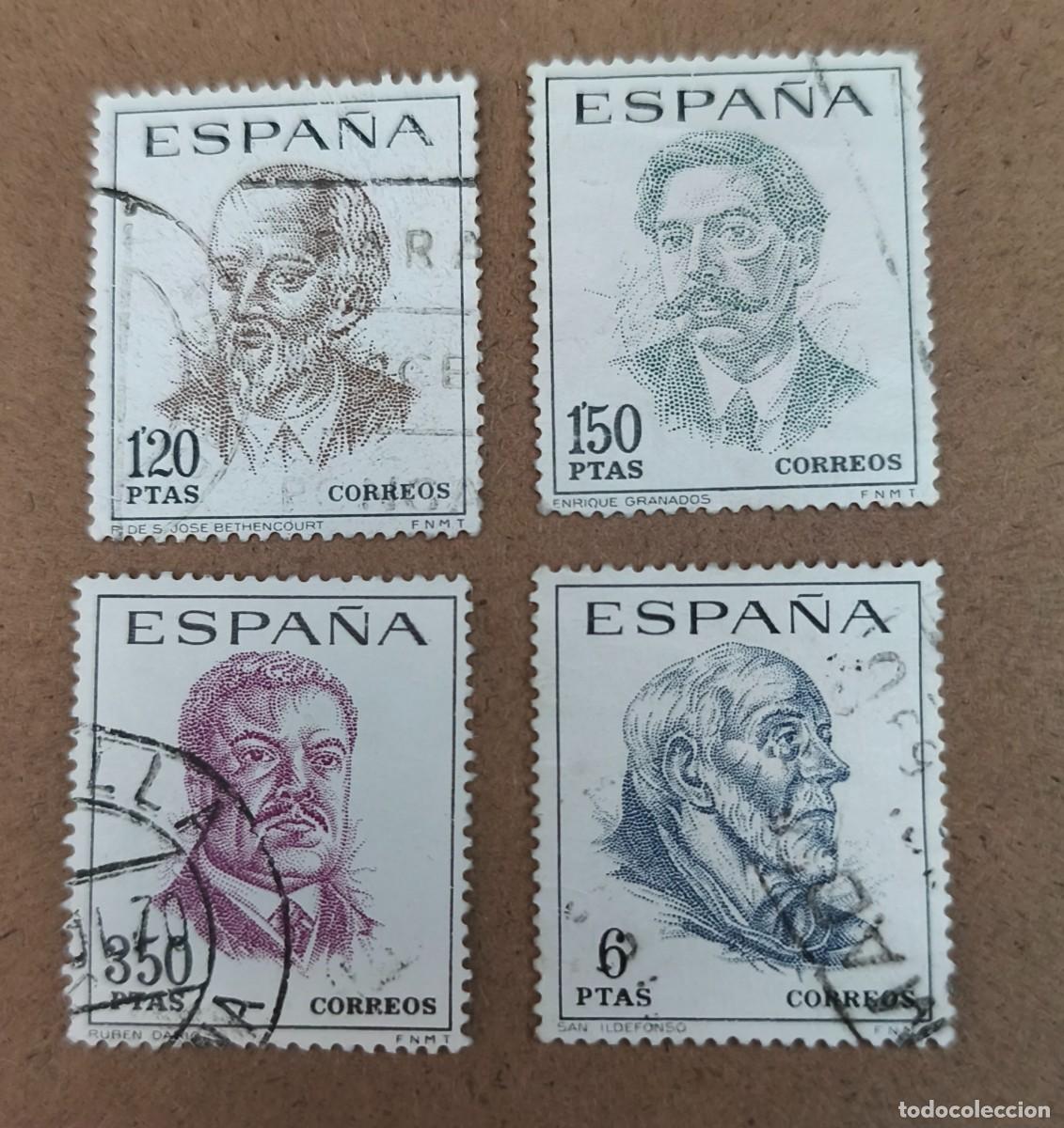 Sellos: Espa&ntilde;a 1967 Centenarios de celebridades edifil 1830/1833 serie completa