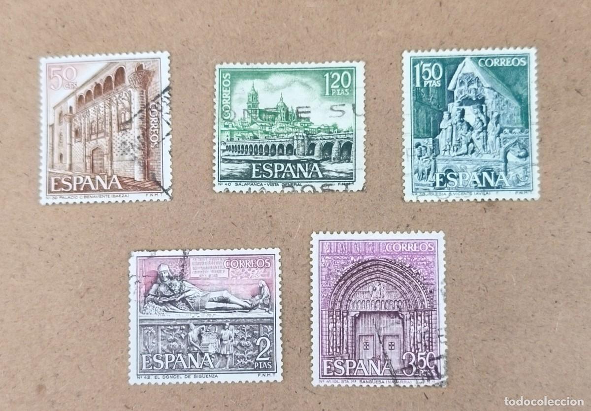 Sellos: Espa&ntilde;a 1968 Serie Tur&iacute;stica edifil 1875/1879 serie completa