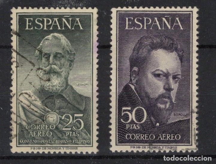 Sellos: PC847 Sellos Espa&ntilde;a a&ntilde;o 1953 EDIFIL 1124/1125&ordm; sellos originales en usado apariencia nuevo
