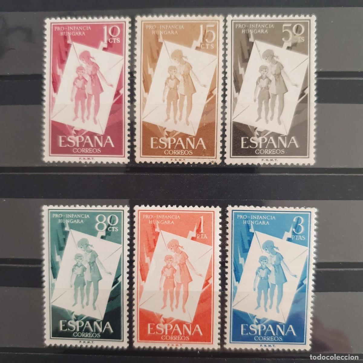 Sellos: SERIE COMPLETA EDIFIL 1200 ** A 1205 ** PRO INFANCIA HUNGARA ESPA&Ntilde;A 1957