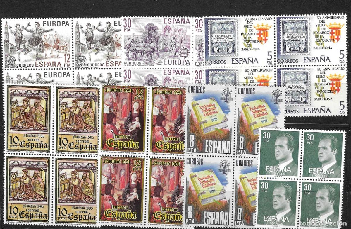 Sellos: Sellos de Espa&ntilde;a Sellos nuevos** en bloque de 4 Segundo centenario . lote N&ordm; 4