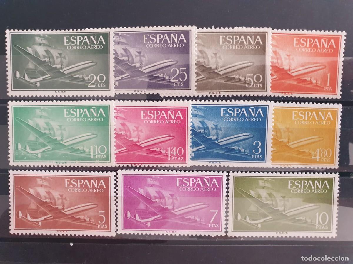 Sellos: SERIE COMPLETA EDIFIL 1169 ** A 1179 ** ESPA&Ntilde;A 1955 1956