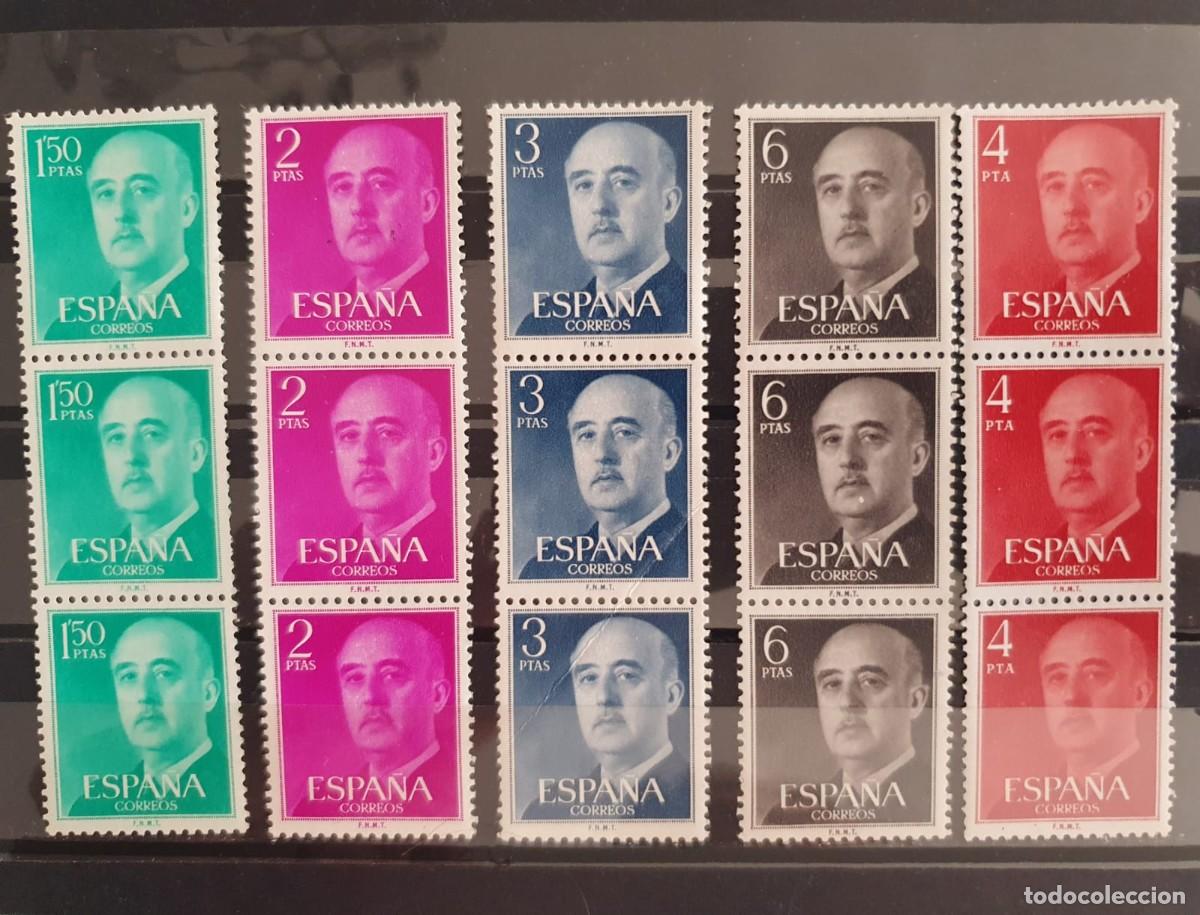 Sellos: TRIPTICOS EDIFIL 1155 ** + 1158 ** + 1159 ** + 1161 ** + 2225 ** FRANCO N&ordm; CONTROL