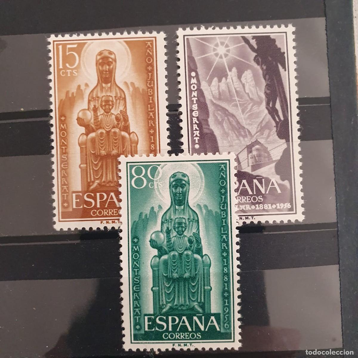 Sellos: SERIE COMPLETA EDIFIL 1192 ** A 1194 ** MONTSERRAT ESPA&Ntilde;A 1956