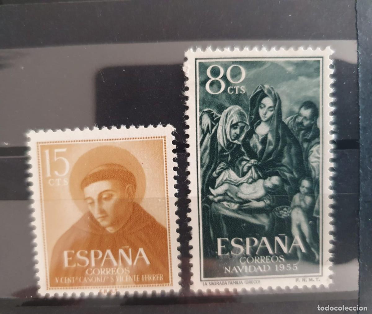 Sellos: EDIFIL 1183 * + 1184 * ESPA&Ntilde;A 1955