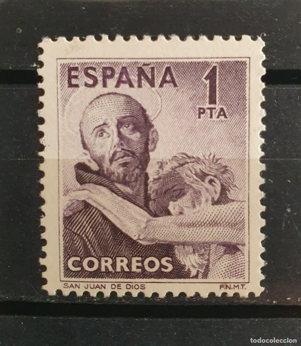 Sellos: EDIFIL 1070 ** SAN JUAN DE DIOS ESPA&Ntilde;A 1950