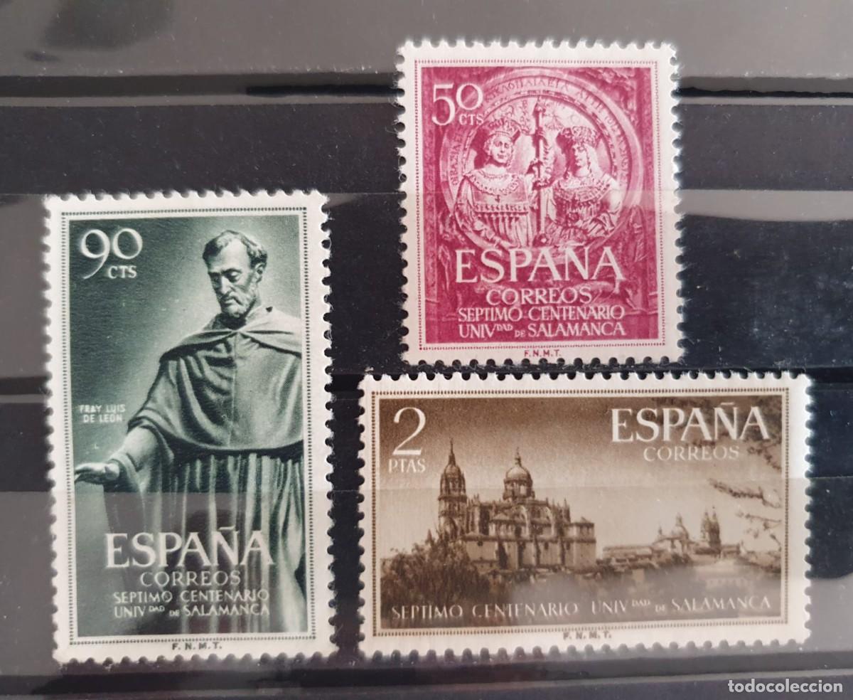 Sellos: SERIE COMPLETA EDIFIL 1126 * a 1128 * UNIVERSIDAD DE SALAMANCA ESPA&Ntilde;A 1953