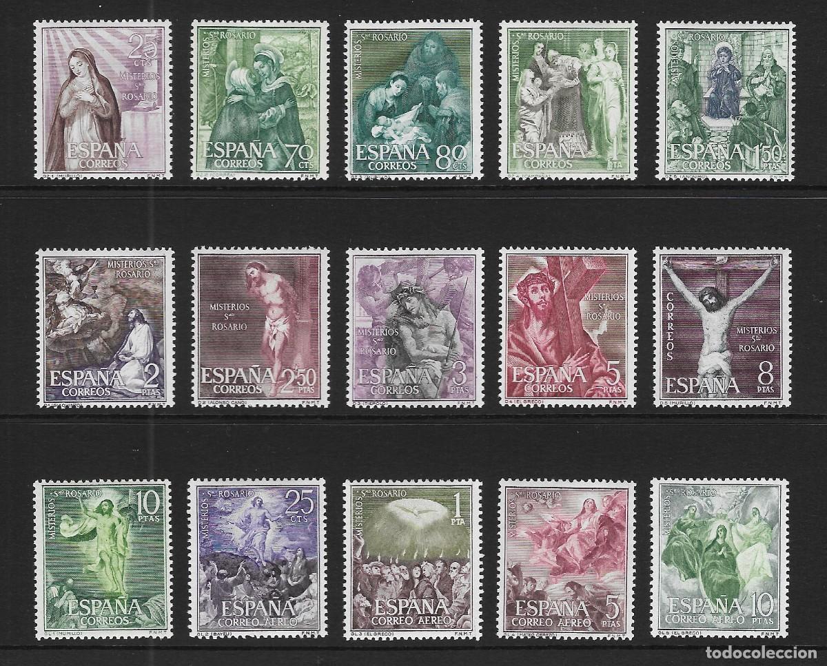Sellos: ESPA&Ntilde;A. Edifil ns&ordm; 1463/77 nuevos y 3 sellos defectuosos