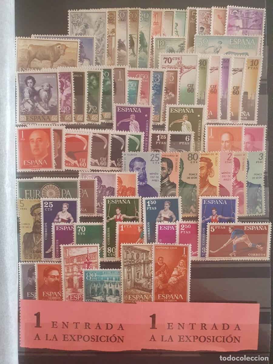 Sellos: A&Ntilde;O COMPLETO ESPA&Ntilde;A 1960 EDIFIL 1254 ** A 1325 **