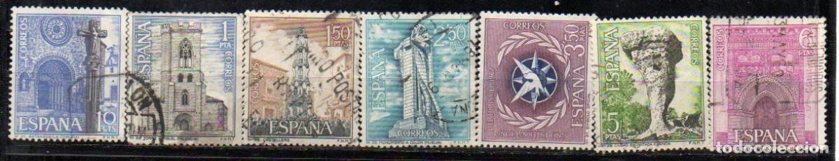 Sellos: SERIE SELLOS ESPA&Ntilde;A A&Ntilde;O 1967 TURISMO USADOS EDIFIL N&ordm; 1802-08 COMPLETA