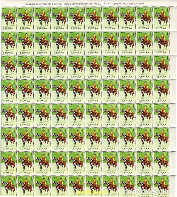 Sellos: 373452 MNH ESPA&Ntilde;A 1974 UNIFORMES MILITARES