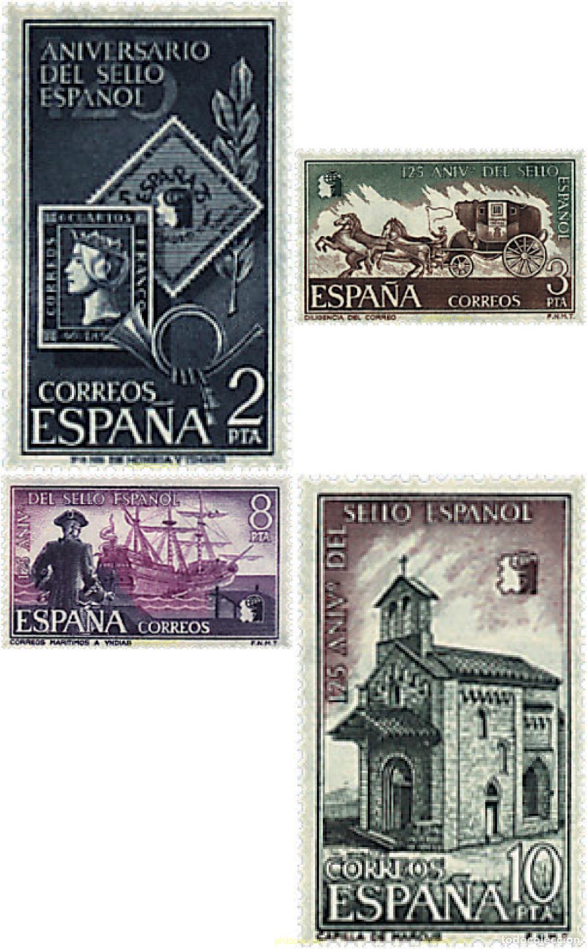 Sellos: 84903 MNH ESPA&Ntilde;A 1975 125 ANIVERSARIO DEL SELLO DE CORREOS ESPA&Ntilde;OL