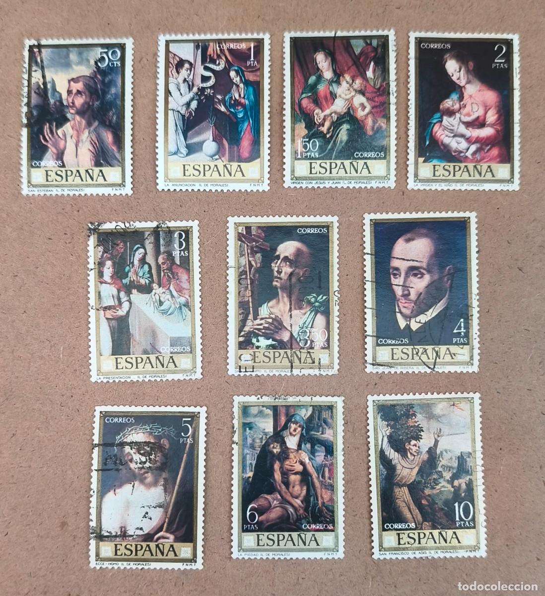 Sellos: Espa&ntilde;a 1970 D&iacute;a del sello. Luis de Morales &rdquo;El divino&rdquo; Edifil 1963/1972 serie completa