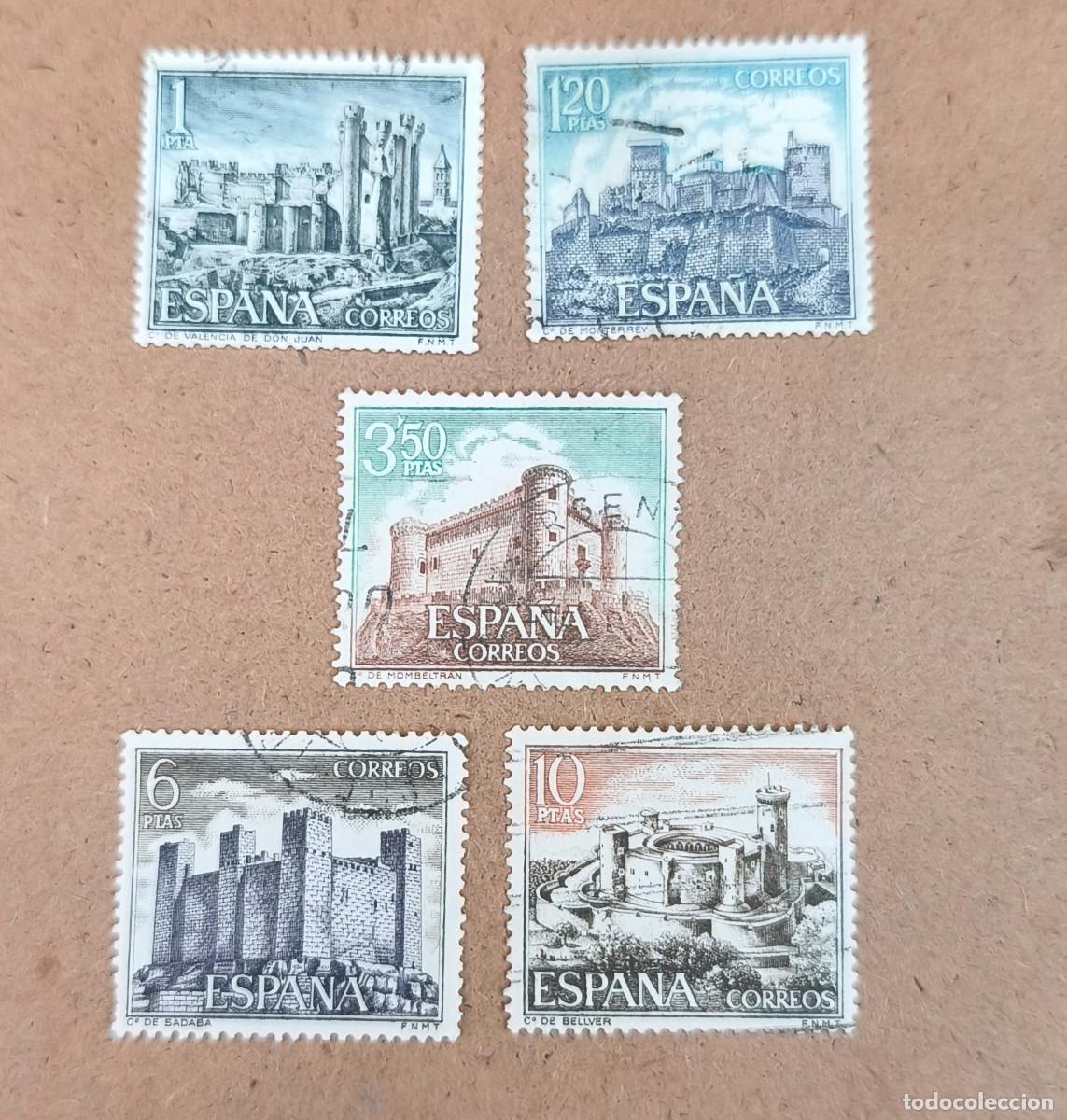 Sellos: Espa&ntilde;a 1970 Castillos de Espa&ntilde;a Edifil 1977/1981 serie completa