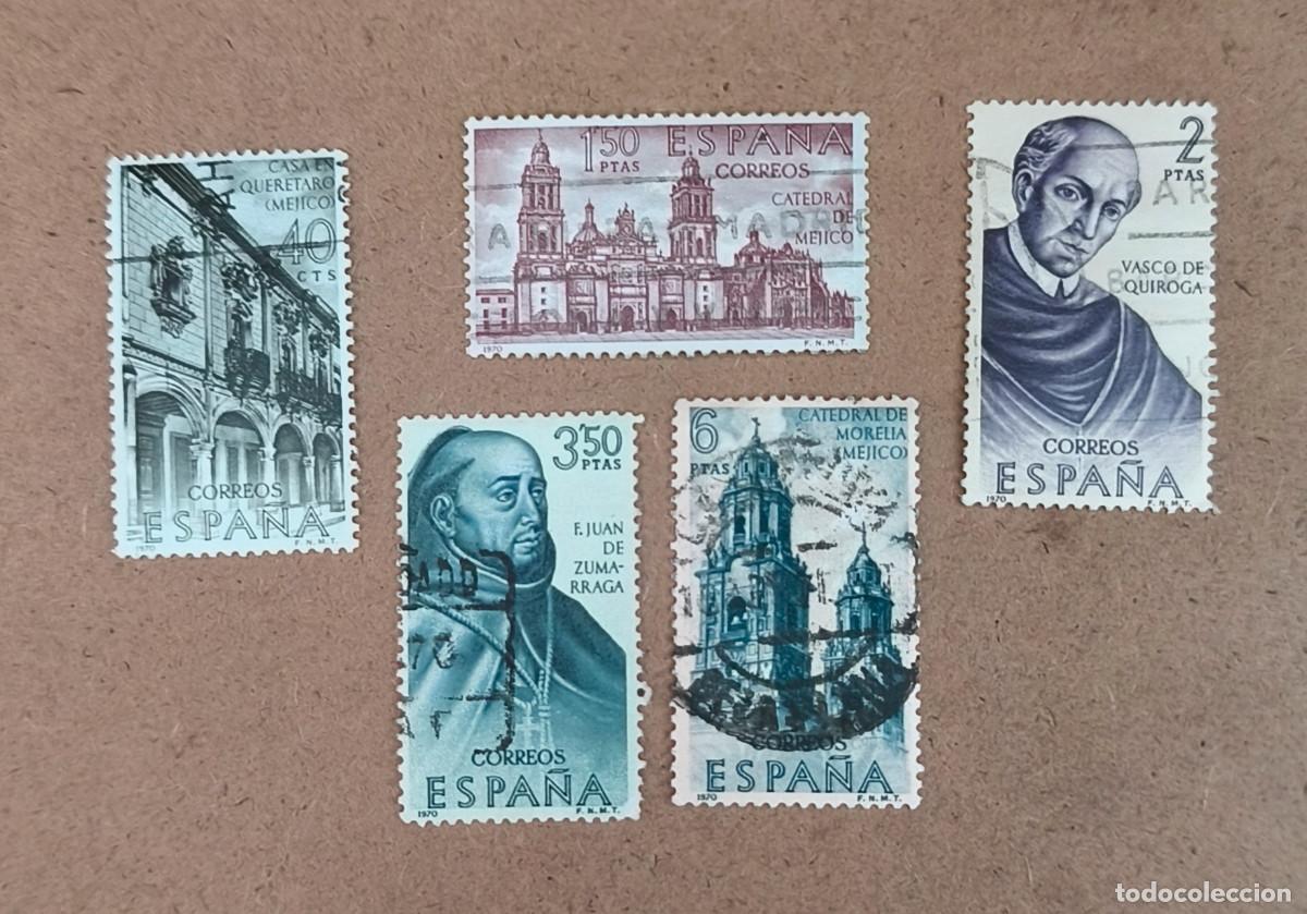 Sellos: Espa&ntilde;a 1970 Forjadores de Am&eacute;rica M&eacute;jico Edifil 1996/2000 serie completa