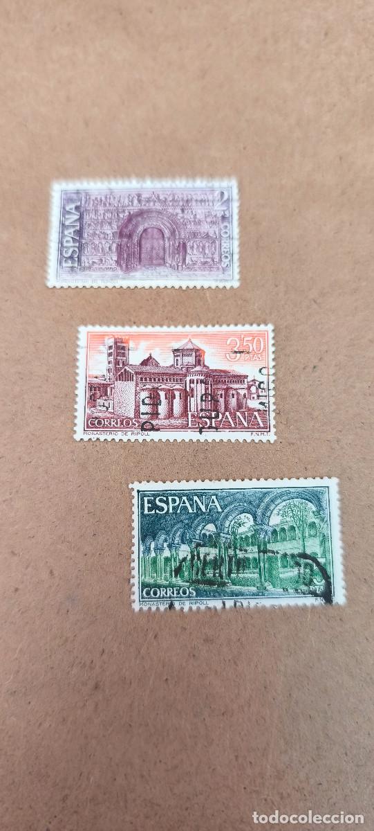 Sellos: Espa&ntilde;a 1970 Monasterio de Santa Mar&iacute;a de Ripoll Edifil 2005/2007 serie completa