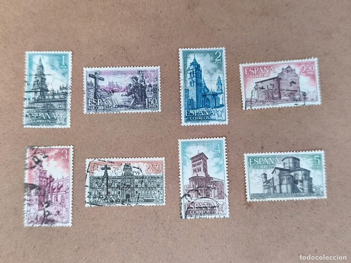 Sellos: Espa&ntilde;a 1971 A&ntilde;o santo Compostelano Edifil 2063/2070 serie completa