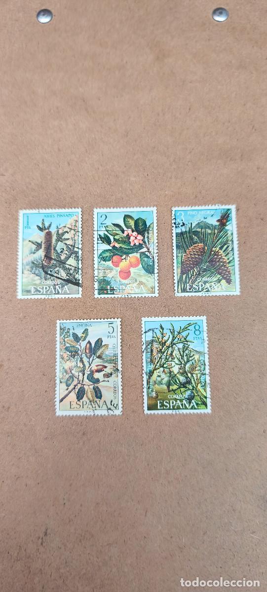 Sellos: Espa&ntilde;a 1972 Flora. Edifil 2085/2089 serie completa