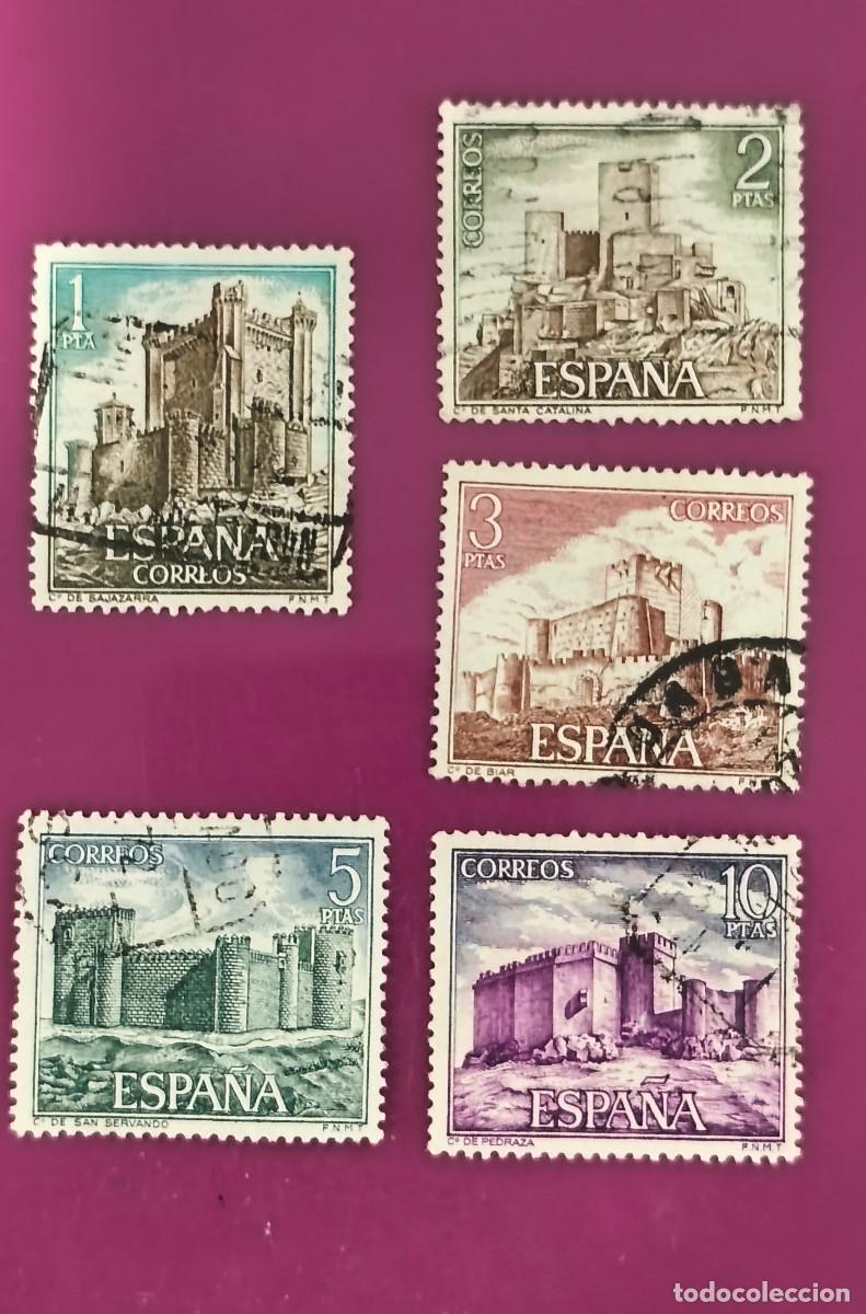 Sellos: Espa&ntilde;a 1972 Castillos de espa&ntilde;a. Edifil 2093/2097 serie completa