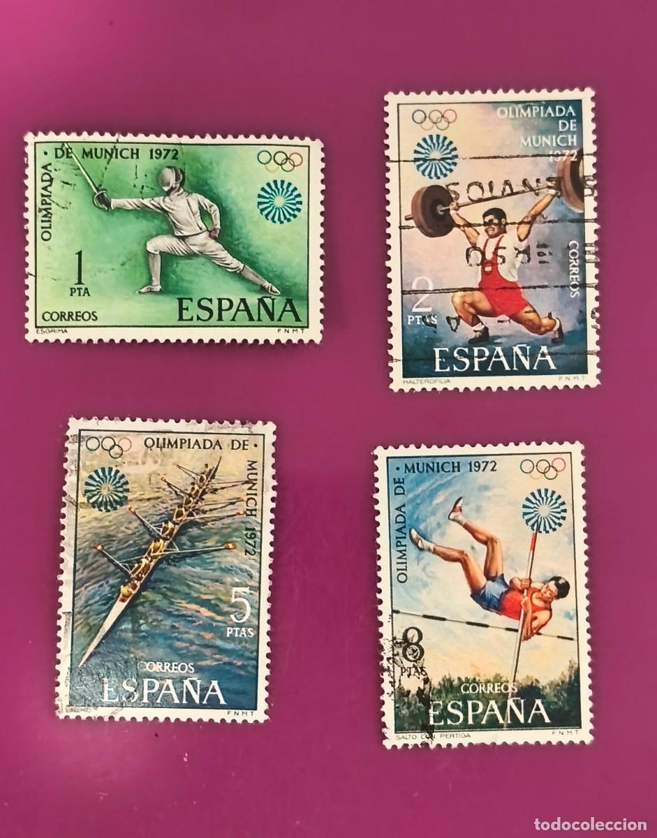 Sellos: Espa&ntilde;a 1972 XX Juegos Ol&iacute;mpicos en Munich. Edifil 2098/2101 serie completa