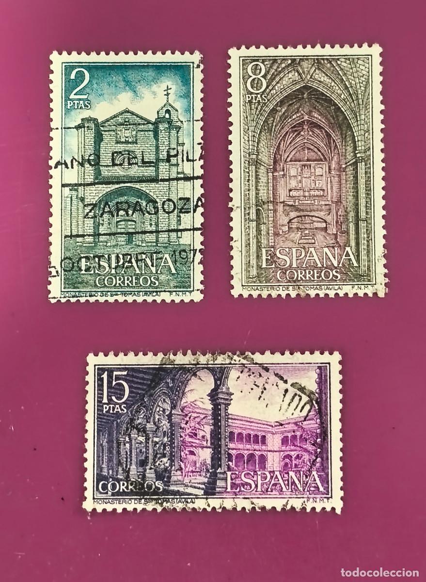 Sellos: Espa&ntilde;a 1972 Monasterio de Santo Tom&aacute;s, &Aacute;vila. Edifil 2111/2113 serie completa