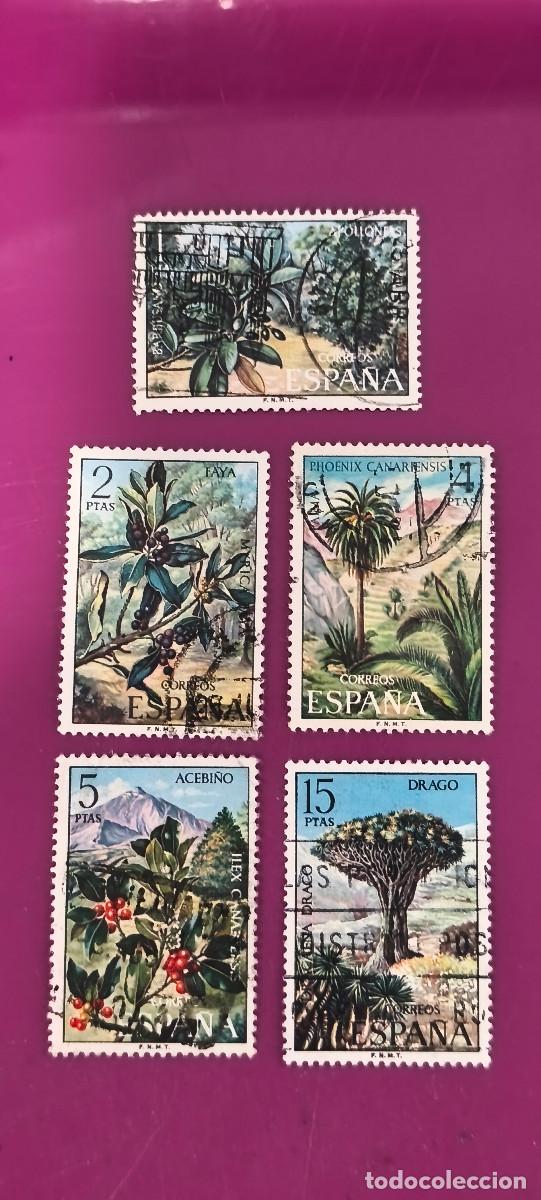 Sellos: Espa&ntilde;a 1973 Flora. Edifil 2120/2124 serie completa