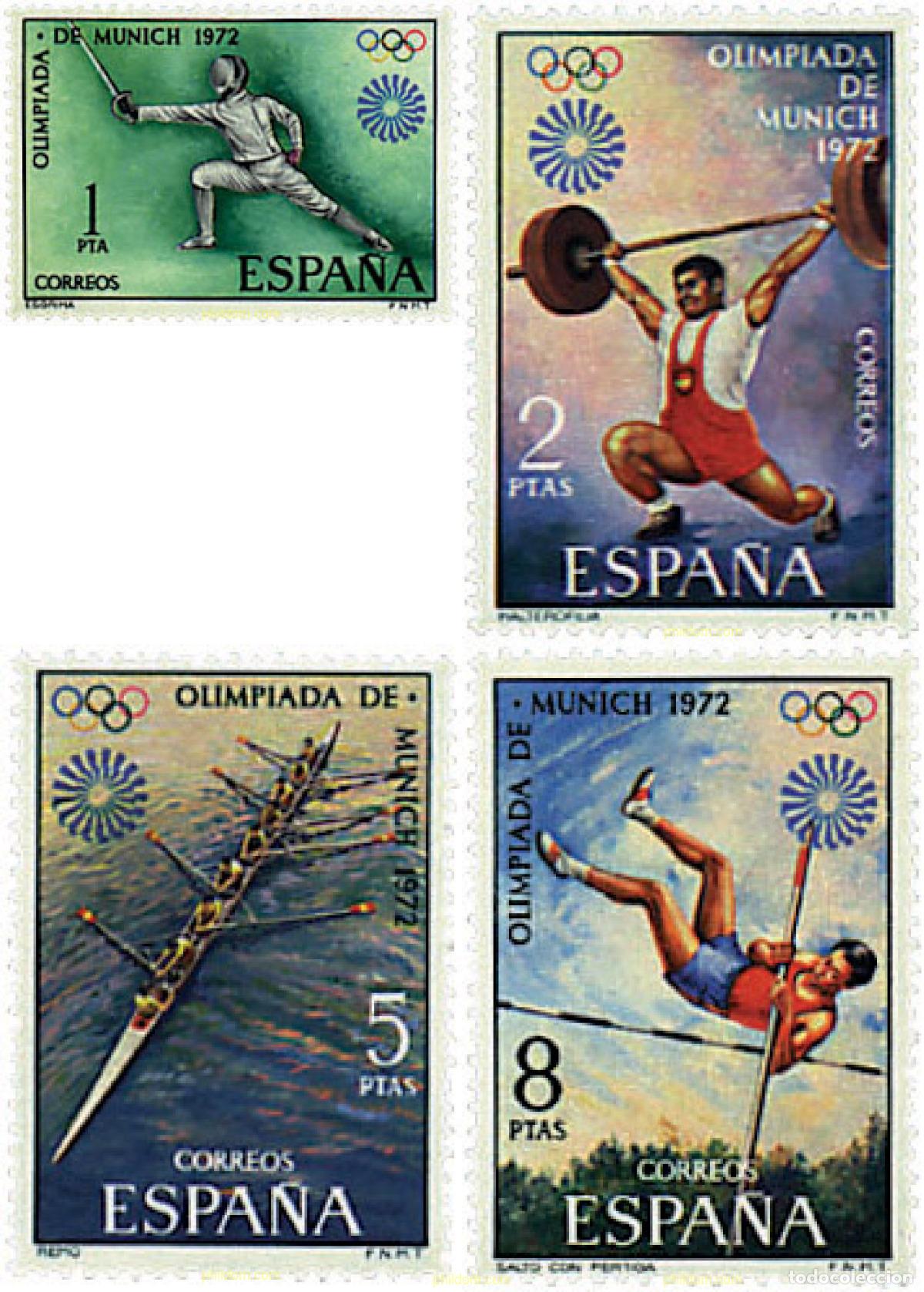 Sellos: 84849 MNH ESPA&Ntilde;A 1972 20 JUEGOS OLIMPICOS VERANO MUNICH 1972