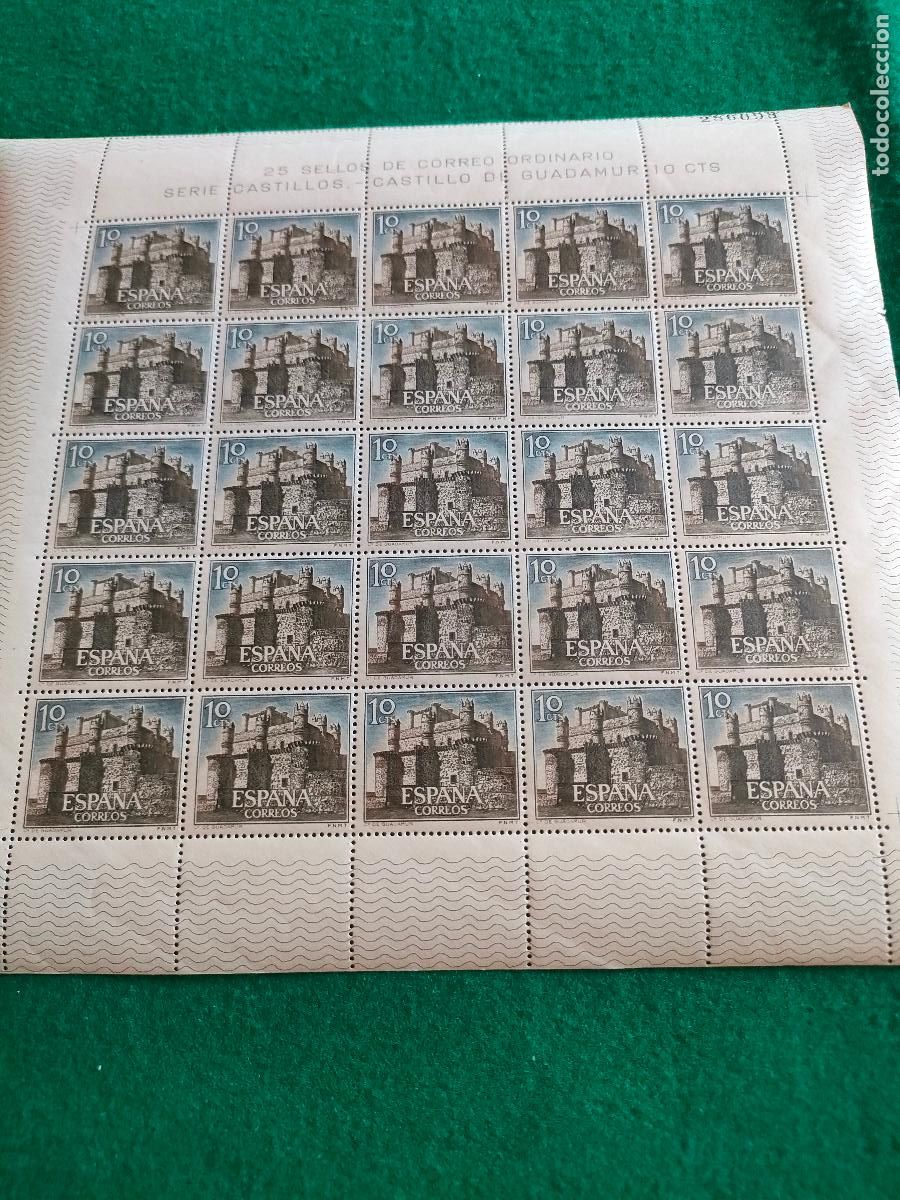 Sellos: EDIFIL 1738 PLIEGO DE 25 SELLOS