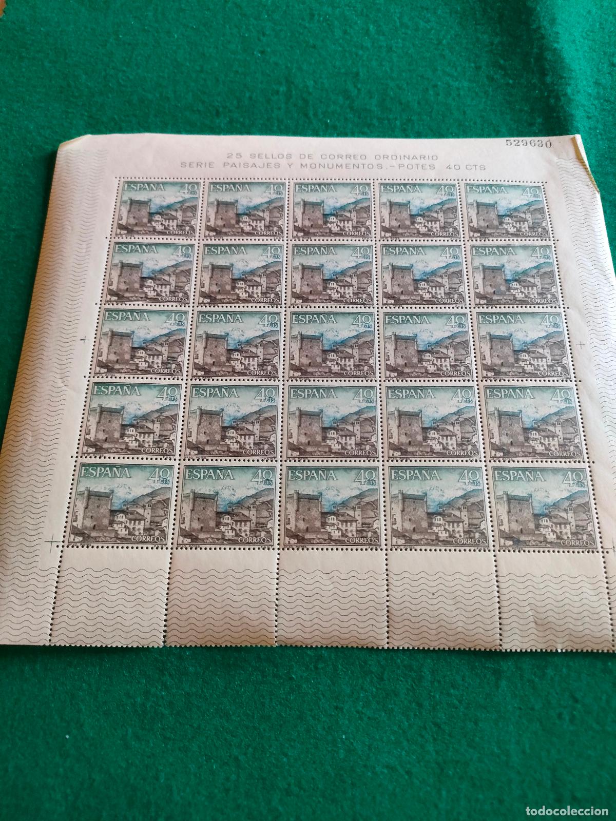 Sellos: EDIFIL 1541 PLIEGO DE 25 SELLOS