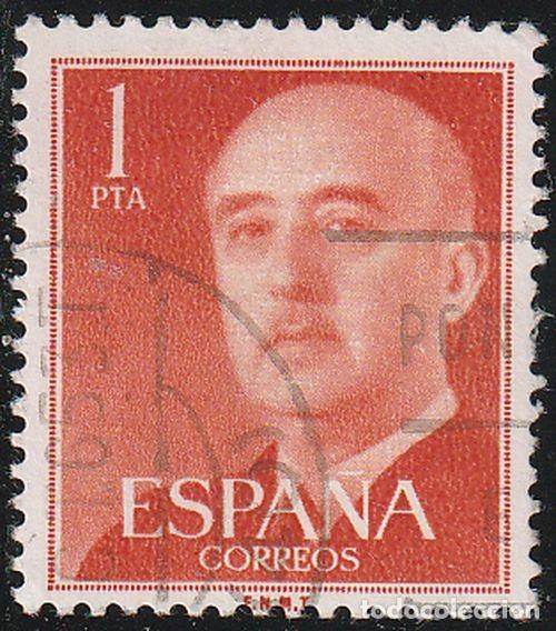 Sellos: Espa&ntilde;a 1955 Edifil 1153 Sello &ordm; General Francisco Franco Bahamonde (1892-1975) Michel 1050a Yv. 864