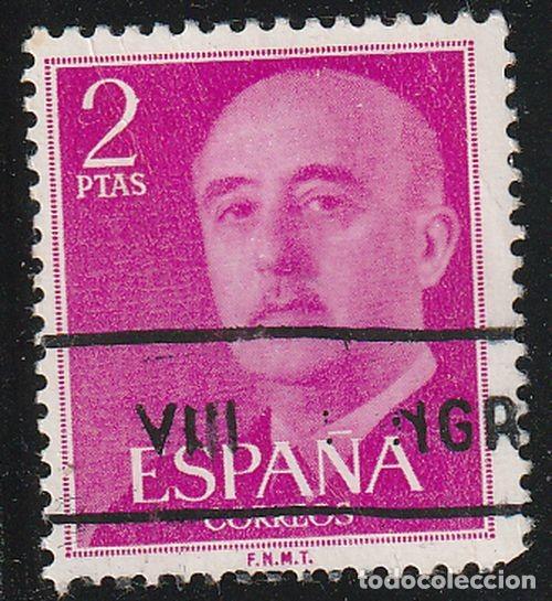 Sellos: Espa&ntilde;a 1955 Edifil 1158 Sello &ordm; General Francisco Franco Bahamonde (1892-1975) Michel 1082 Yvert 865